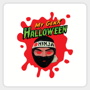 My Gen X Halloween: Ninja Sticker
